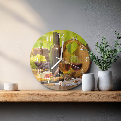 Round wall clock Grapes for Wine