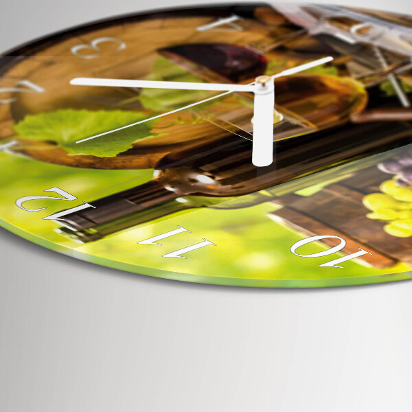 Round wall clock Grapes for Wine