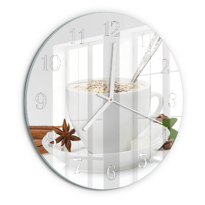 Round wall clock A Cup of Anise