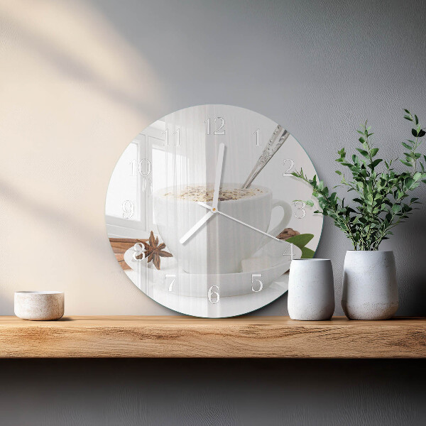 Round wall clock A Cup of Anise