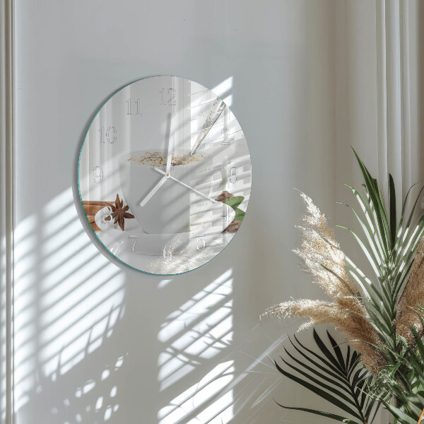 Round wall clock A Cup of Anise