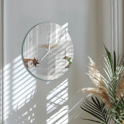 Round wall clock A Cup of Anise