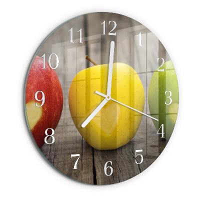 Round wall clock Apples