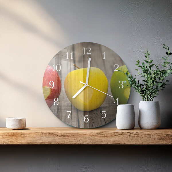 Round wall clock Apples
