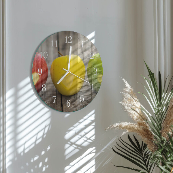 Round wall clock Apples