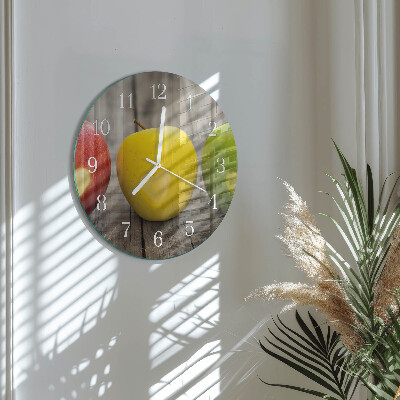 Round wall clock Apples