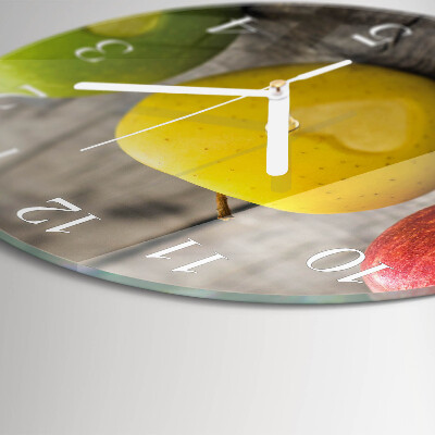 Round wall clock Apples