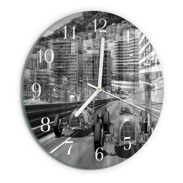 Round wall clock Race Car