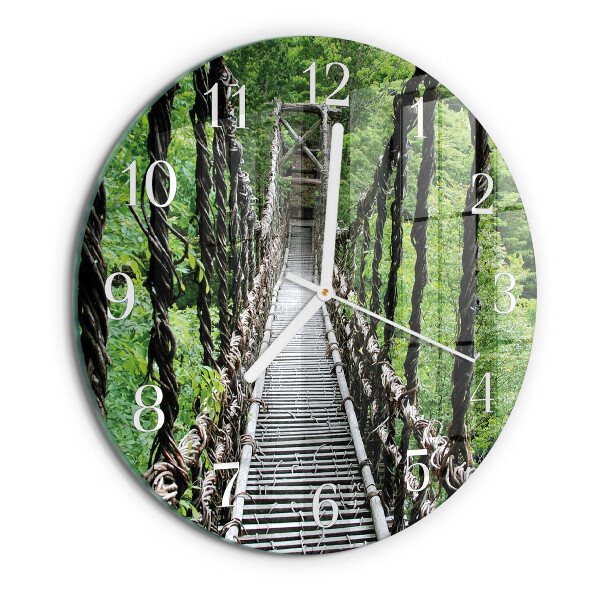 Round wall clock Suspension Bridge