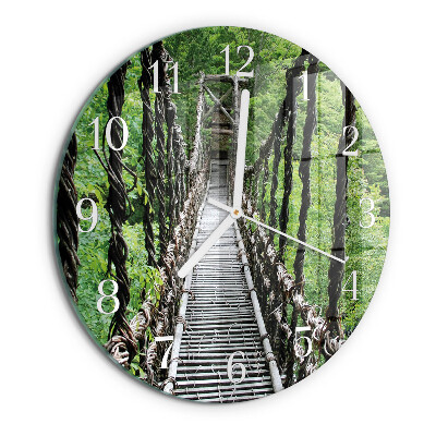 Round wall clock Suspension Bridge