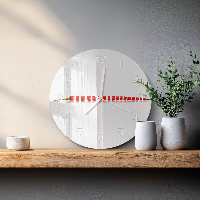 Round wall clock Chili pepper