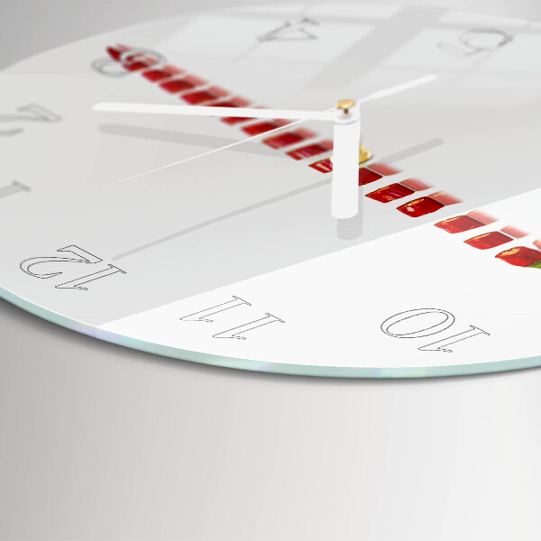 Round wall clock Chili pepper