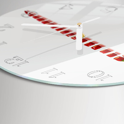 Round wall clock Chili pepper