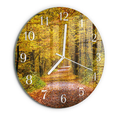 Round wall clock Forest Path