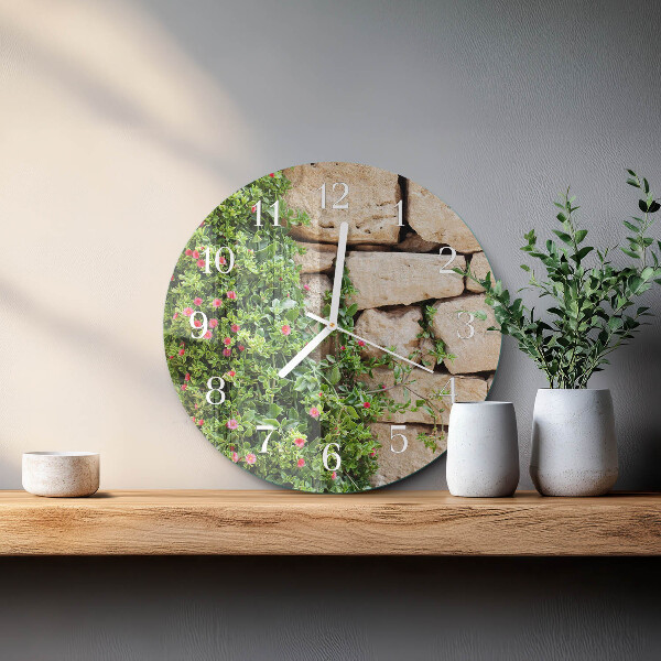 Round wall clock Nature Stones