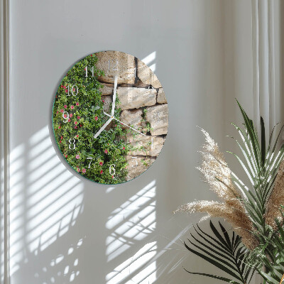 Round wall clock Nature Stones
