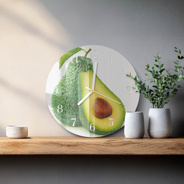 Round wall clock Avocado