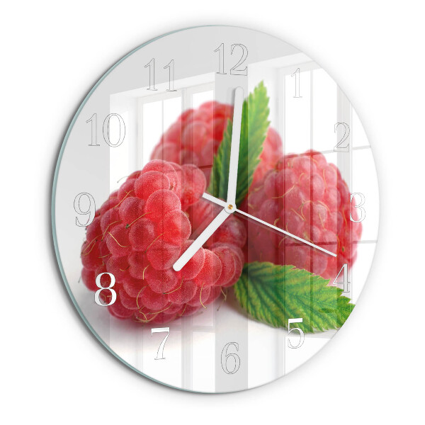 Round wall clock Raspberries