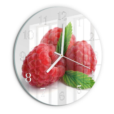 Round wall clock Raspberries
