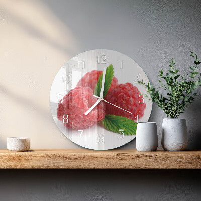 Round wall clock Raspberries
