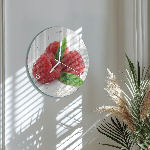 Round wall clock Raspberries