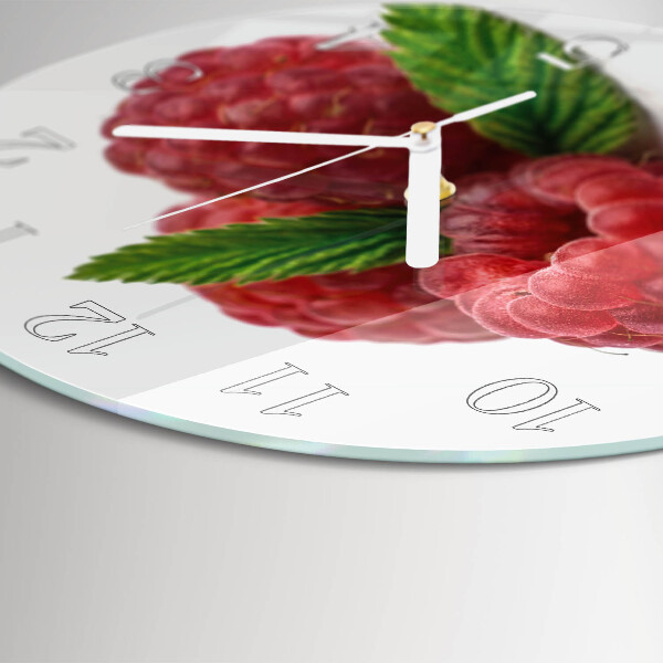 Round wall clock Raspberries