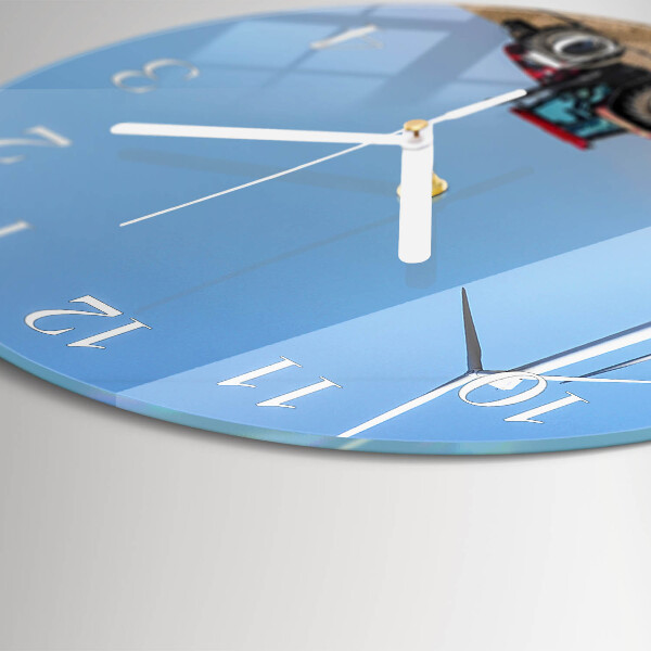 Round wall clock Tractor Field