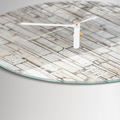 Round wall clock Clinker