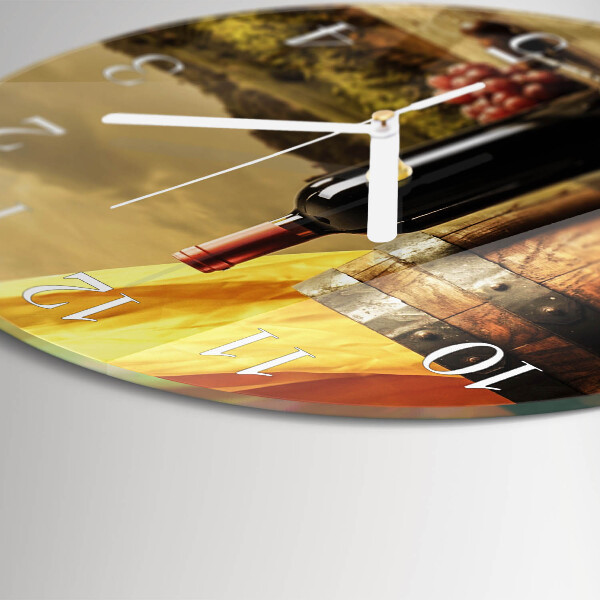 Round wall clock Wine Barrel