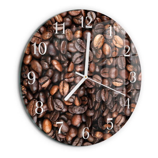 Round wall clock Coffee Beans