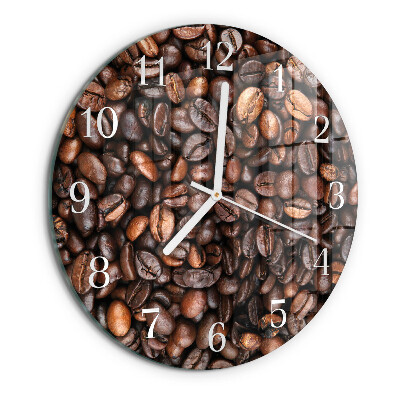 Round wall clock Coffee Beans