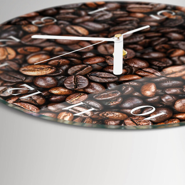 Round wall clock Coffee Beans