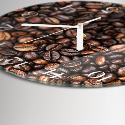 Round wall clock Coffee Beans