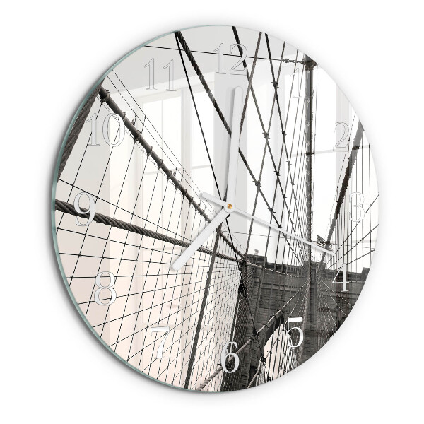 Round wall clock Brooklyn Bridge