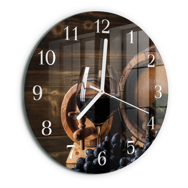 Round wall clock Wine Barrel