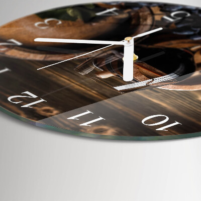Round wall clock Wine Barrel