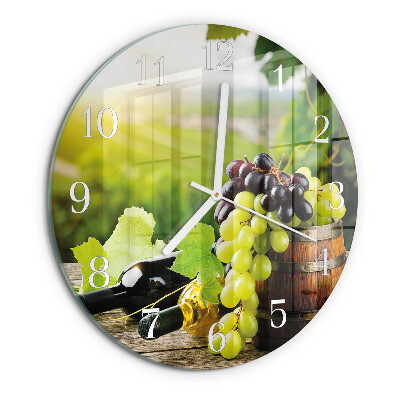 Round wall clock Grape Wine
