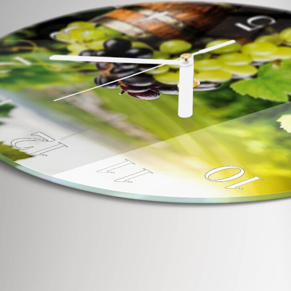 Round wall clock Grape Wine