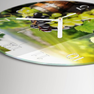Round wall clock Grape Wine