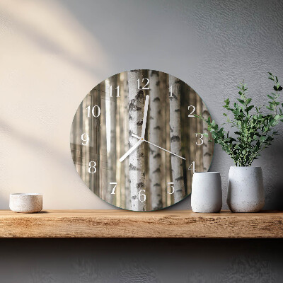 Round wall clock Birches