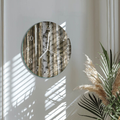 Round wall clock Birches