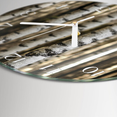 Round wall clock Birches