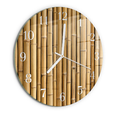Round wall clock Bamboo