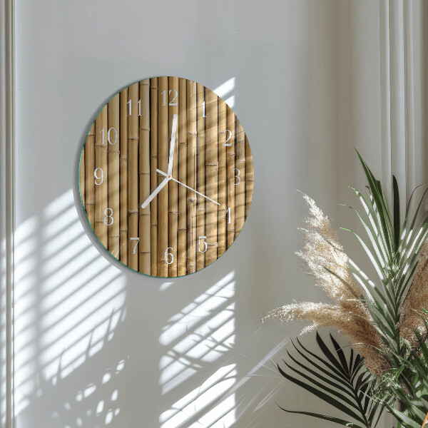 Round wall clock Bamboo