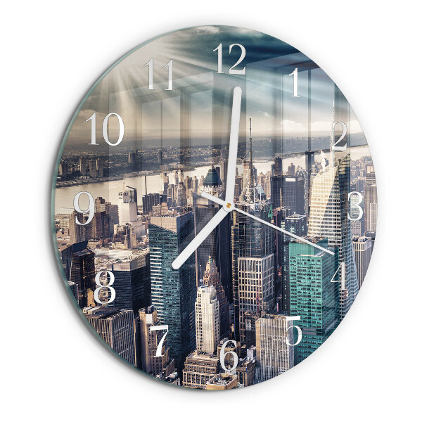 Round wall clock City