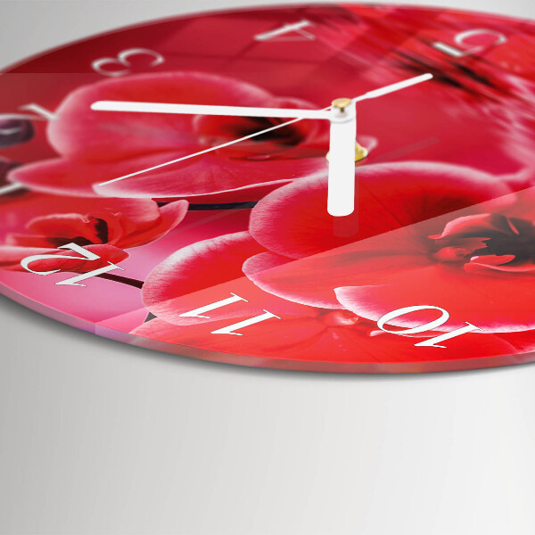 Round wall clock Orchid