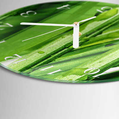 Round wall clock Grass