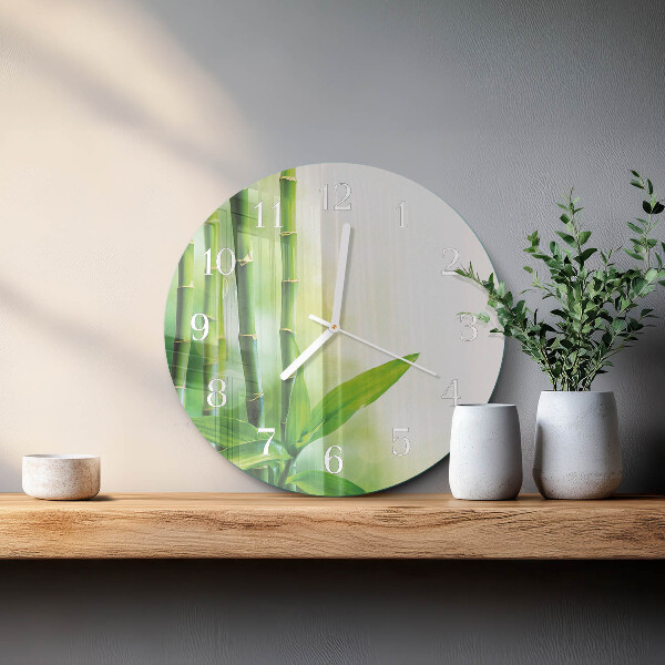 Round wall clock Bamboo