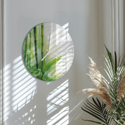 Round wall clock Bamboo