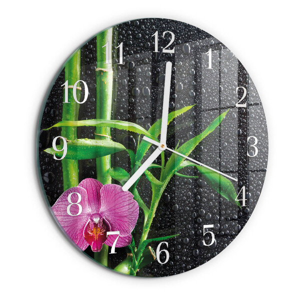 Round wall clock Bamboo Spa